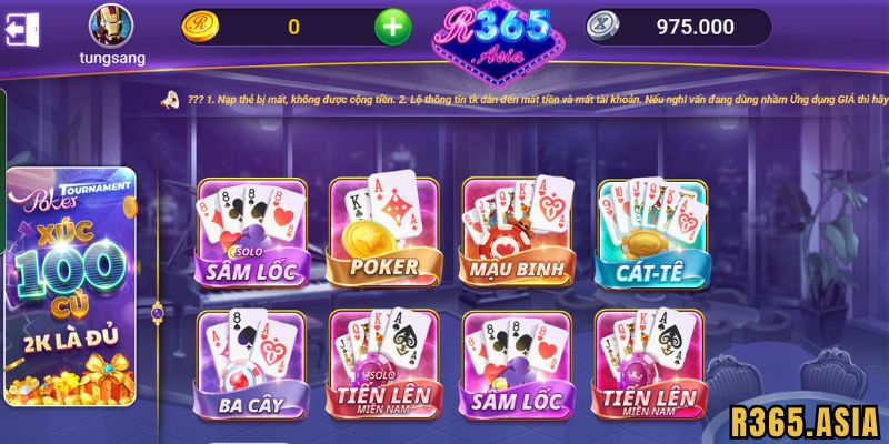 Giới thiệu trò chơi Poker R365